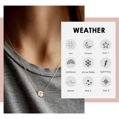Visunion High Quality Necklace Rainbow Mountain Weather Style Pendant Fashion Romantic Necklace for Women Jewelry Accessories