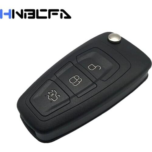 10Pcs 3 Button Car key Case Fob For Ford Focus 3 Fiesta Connect Mondeo C Max Replacement Remote Flip Folding Key Shell Fob Cover