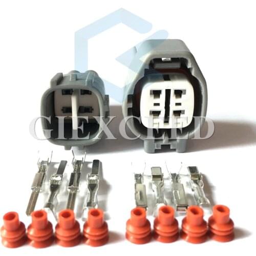 4 Pin 6189-0629/90980-11028 6188-0517/90980-11027 Automotive Connector For Toyota 1JZ-GTE 2JZ-GTE Oxygen Sensor Bulkhead Socket