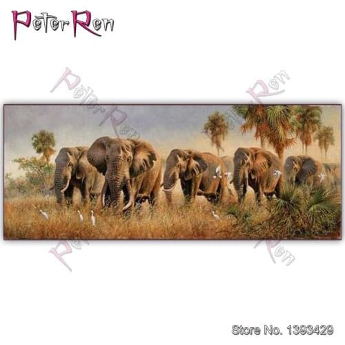 5D Diamond Painting Cross Stitch Animal Elephant Diy Diamond Embroidery Full Square\Round Drill Resin Mosaic Home Decoration kit
