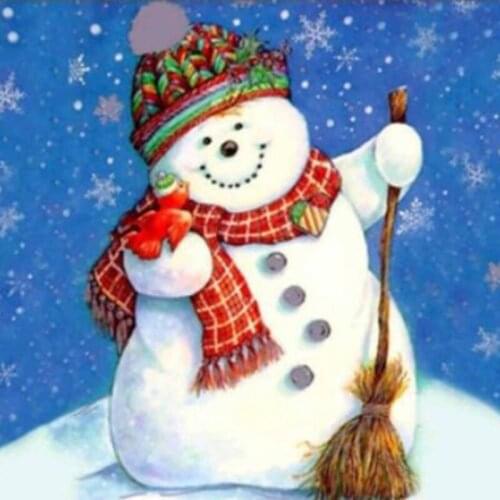 5D DIY Christmas Diamond Painting Cartoon Diamond Embroidery Snowman DIY Cat Full Square Drill Picture Of Rhinestone l1137