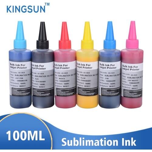 600ML Universal Sublimation Ink Heat Transfer Ink For EPSON DX5 DX7 Printer Heat Press Sublimation Ink Used For Mug Cup/T-Shirt