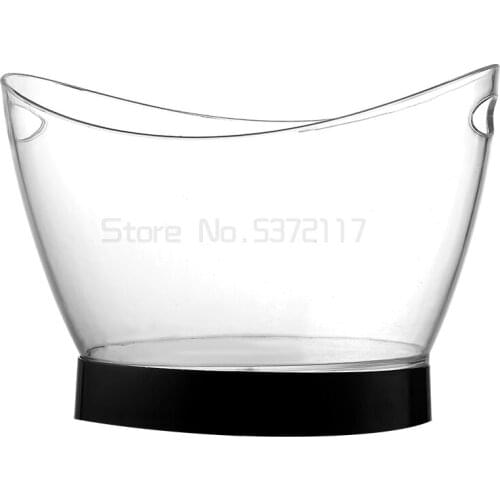 Bar luminous ice bucket beer frame wine bucket acrylic creative Yuanbao ice bucket led champagne bucket