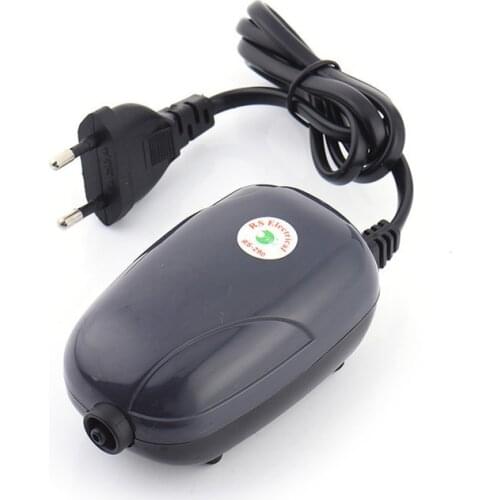 Aquarium Air Pump Fish Tank Mini Compressor Single Double Outlet with Check Valve Tube Aquatic Accessories 220V 3W 5W