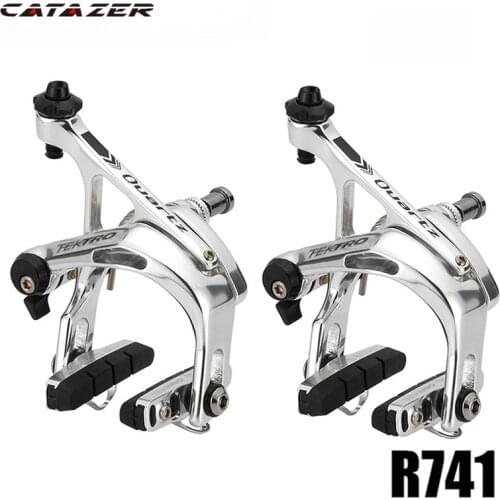 Catazer Super Light Taiwan 300g/pair R741 Aluminum Brake Caliper Road Bike C Brake Clamp Quick Release Mechanism for Shiman0 105