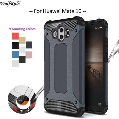 For Cover Huawei Mate 10 Case Anti Knock TPU & PC Armor Mobile Phone Case For Huawei Mate 10 Cover Coque 5.9'' WolfRule
