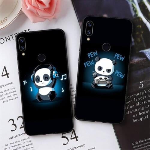 Funny cartoon panda Phone Case For Xiaomi Mi A1 A2 5 6 6PLUS 8 9 SE Lite MIX 2 2S MAX 2 3 Pocophone F1