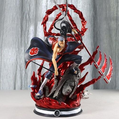 36cm Anime Naruto Action Figure Model Toys Shippuden Akatsuki Hidan Figma Oversized Pvc Statue Collectible Children Boy Gifts