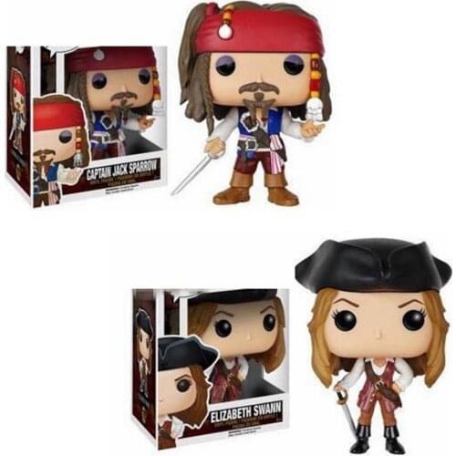 Funko POP Pirates of the Caribbean Captain JACK Sparrow Salazar Elizabeth Swann Ghost of Will Turner Vinyl Action Figure Toys