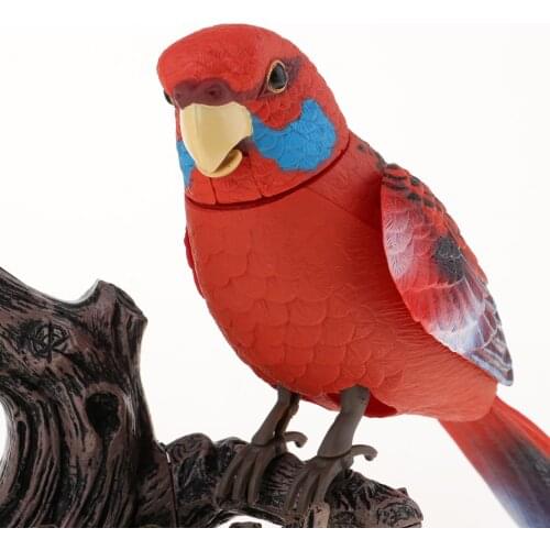 Electric Chirping Talking Parrots Toy Colorful Voice Sensor Simulating Birds