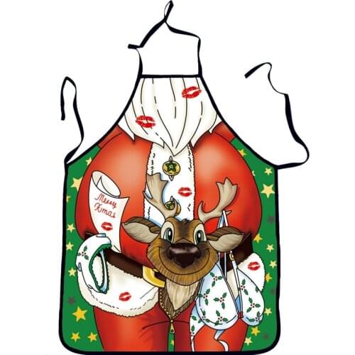 Christmas Aprons 3D Funny Adult Santa Claus Aprons Women And men Dinner Party Cooking Apron Cozinha Tablier Wholesale