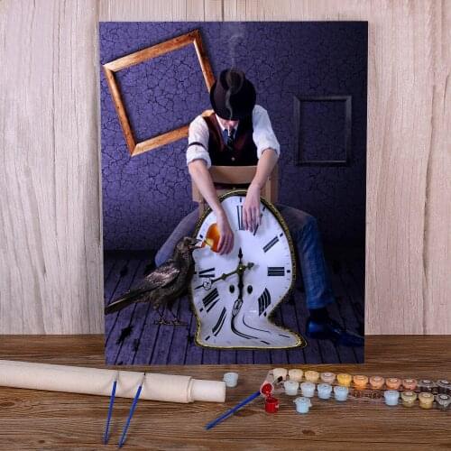 Woman Girl DIY Painting By Numbers Set Acrylic Paints 40*50 Paiting By Numbers Decoration For Adults Art