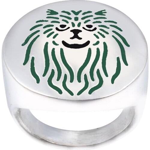 Persian Cat Ring with color selection enamel lovers and owners-unisex free ship