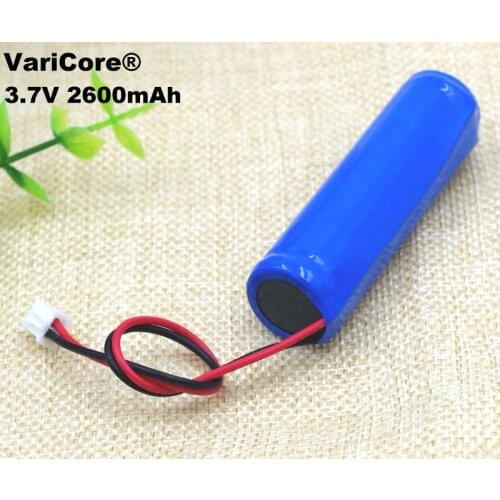 1PCS VariCore 3.7V/ 4.2V 2600 mAh 18650 lithium-ion Rechargeable Battery Pack Negative wire+PCB For Vacuum cleaner / Sweeper ues
