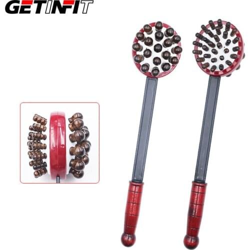 Back Massage Solid Wood Double-Sided Massage Beat Neck Leg Massager Fitness Hammer Meridian Beat Massage Hammer