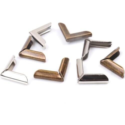 Metal Corners For Books Scrapbooking Photo Albums Menus Corner Protectors Metal Crafts DIY Ornament 15x15x2mm 40pcs