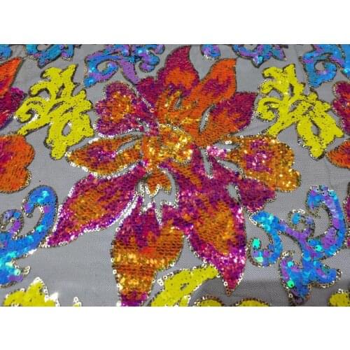 Nigerian Heavy sequins Wedding Tulle Lace High Quality S-618687 African French Net Mesh Fabric with Luxury Sequin Fabircs