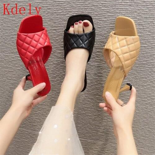 New Summer Solid High Heels Sandals Lady Pumps Classics Slip-On Shoes Sexy Women Party Shoes Wedding Slingbacks Womens Shoes