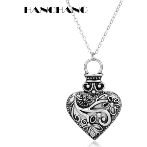 Women Choker Necklace TV Series Jewelry The Vampire Diaries Caroline Vervain Locket Heart Pendant Necklace
