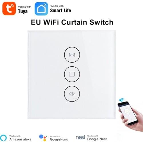 Tuya Smart Life WiFi Curtain Switch for Electric Motorized Curtain Blind Roller Shutter/Google Home/Alexa Echo Voice Control