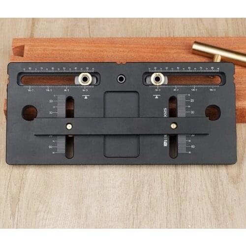 Handle hole adjustment, woodworking installation function, auxiliary handle locator for wardrobe punching and installation of ca