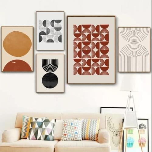 Modern Minimalist Abstract Lines Geometry Wall Art Canvas Painting Nordic Posters And Prints Wall Pictures For Living Room Decor