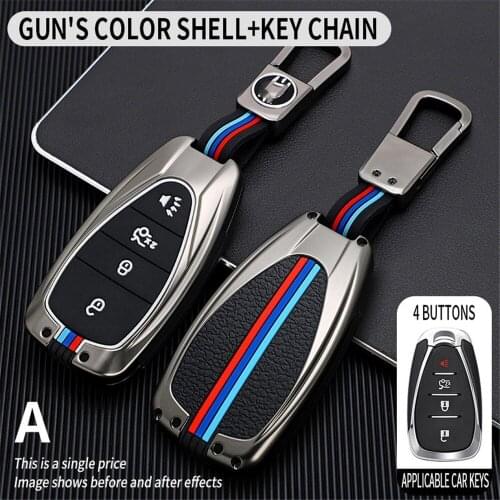 Luminous Remote Key Fob Shell Cover Case Holder Keychain For Chevrolet Cruze Spark Sonic Camaro Volt Bolt Trax Malibu Captiva