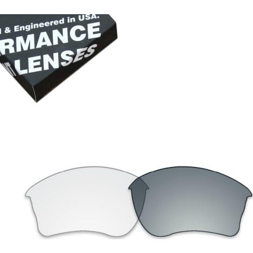 ToughAsNails Replacement Lenses for Oakley Half Jacket XLJ Sunglasses Photochromic Clear/Grey Color (Lens Only)