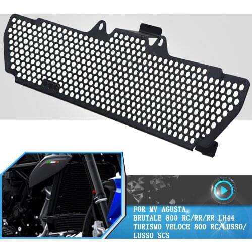 For MV Agusta Turismo Veloce 800 Lusso SCS Motorcycle Radiator Guard Grille Oil Cooler Cover Protect Brutale 800 RC RR 2018 2019