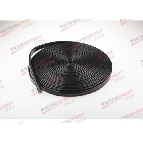 1/4" inch Silicone Jacketed Thermal Heat Sleeving Protector Black Wire