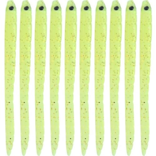 10 pcs 1.7g 9cm Fishing Lures Silicone Artificial Bait Worm Earthworm Soft Fishing Lures Bait Wobbler Swimbait Fish Tackle