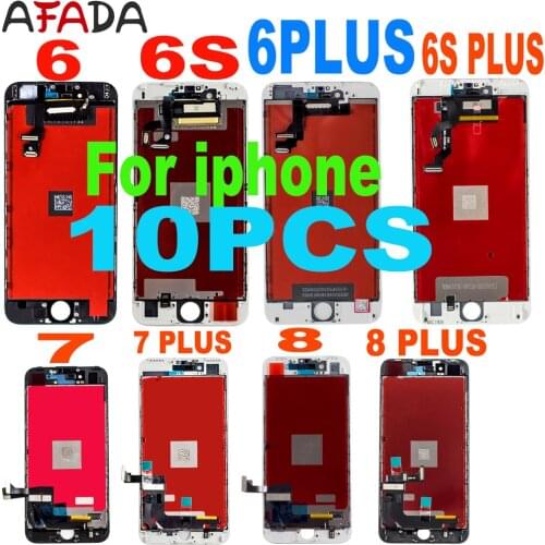 10PCS AAA+++ For iPhone 6 6s 6plus 7 7 Plus 8 8 plus LCD Display Touch Screen Replacement Pantalla For iPhone 7 LCD Replace