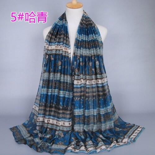 12 pieces/lot) Womens printe bohemian floral viscose shawls muffler headband popular hijab summer muslim scarves/scarf GBS312