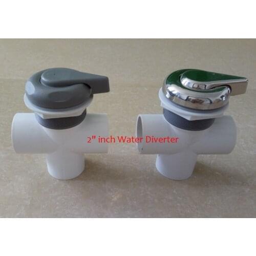2" inch spa water diverter,water & hot tub water selector Plastic or Chromed Version