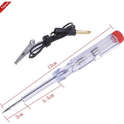 2Styles Lamp Auto Car Light Circuit Tester Lamp Voltage Test Pen Detector Circuit Tester 6V-24V DC Probe Light System Test Probe