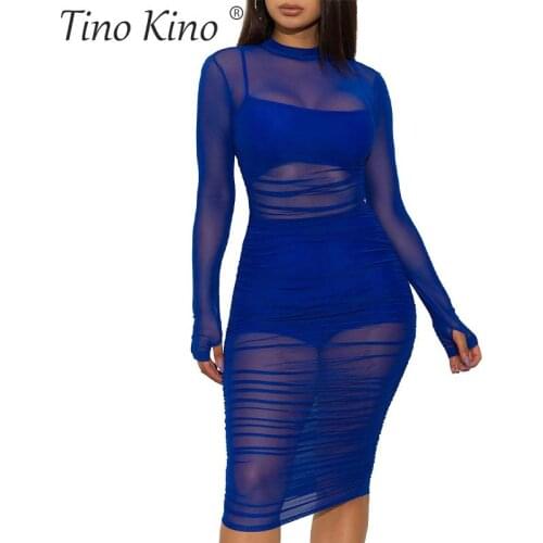 2021 Summer Large Size 3 Piece Womens Dress Suit Mesh Spaghetti Strap Vest Shorts Female Dress Set Sexy Streetwear Ladies Suits