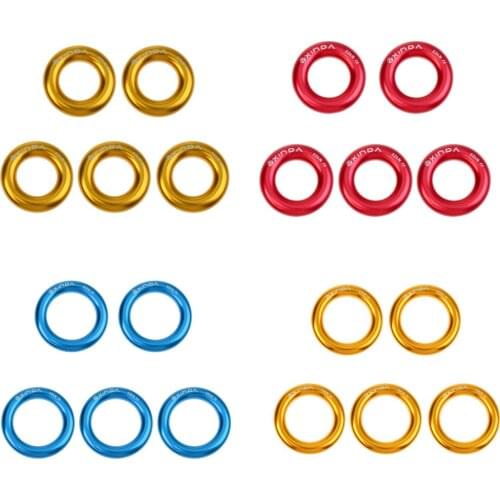 5pcs 22KN 4950lbs Rappel Ring Bail-Outs Carabiner For Tree Rigging Belay Hammock