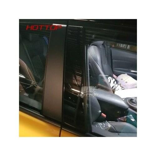 6pc/set For Toyota c-hr chr 2018 2019 car window BC column decorative sticker trim mirror reflection panel Exterior accessories