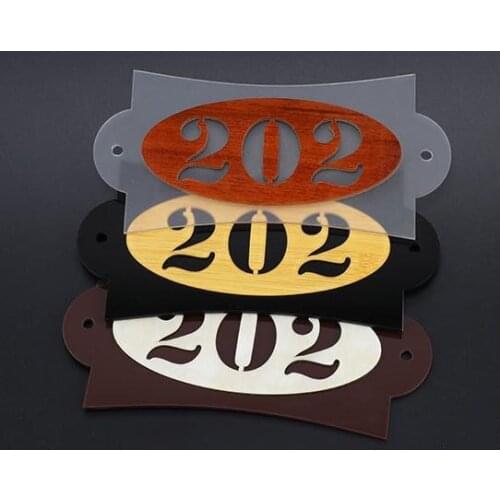 Acrylic digital house number Home hotel room number, hotel room number signboard Bamboo jade pattern creative custom