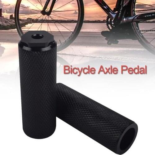 MTB Bike Aluminum Pedal Anti-Slip Front Rear Axle Footrest Foot Picks BMX Cylinder Lever Bike Accessories