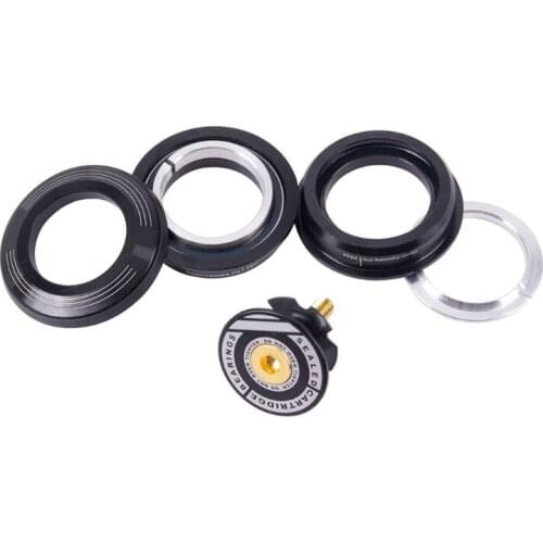 Aluminum Alloy Threadless MTB Road Bike Headset with Top Cap Tapered Bowl Tube U2JB