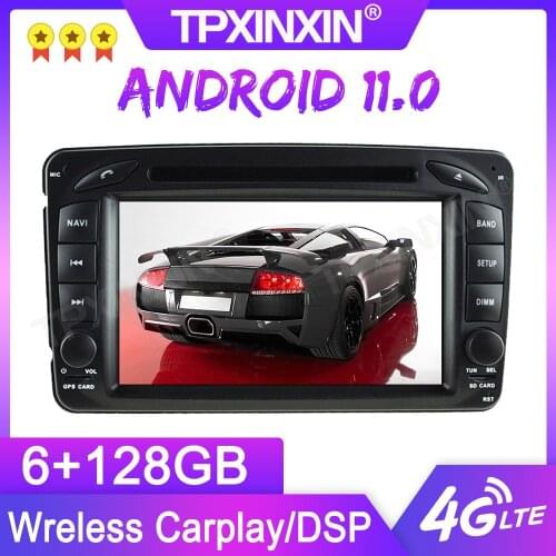 Android 11.0 6+128G For Benz W203 W209 W463 W168 GPS Car Multimedia Player Headunit Audio Radio Navigtion Tape Recorder
