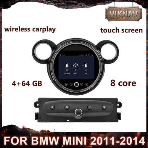 2 din Android Car Radio For BMW Mini 2011 2012 2013 2014 With Colorful Lights Auto Multimedia Player GPS Navigation Stereo