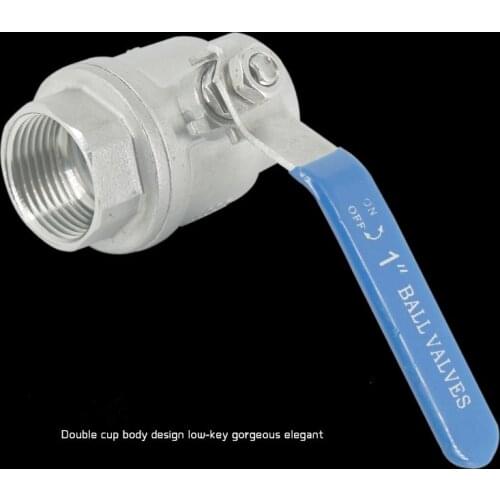 Free shipping BSPT DN20 3/4" Full Port Ball Valve Female Stainless Steel SS304 Max 1000psi Ball Valves