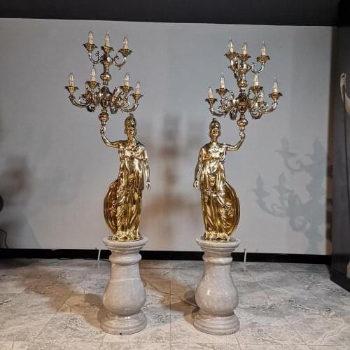 Bronze Floor Lamp Two Lamps(Left-Right)