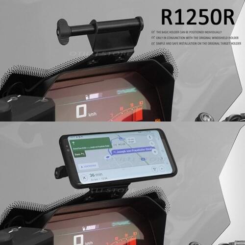 NEW Motorcycle Phone Holder Stand GPS Navigator Plate Bracket For BMW R1250R R 1250 R