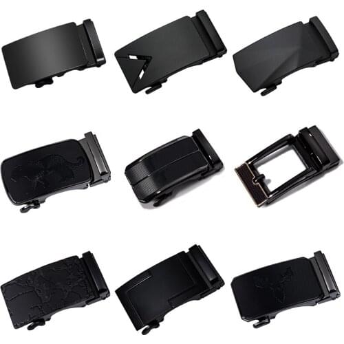 For 3.5cm Black Men Buckles Automatic Buckles For Leather Belts Men Gifts Business Party Wedding Barry.Wang Fashion Designer