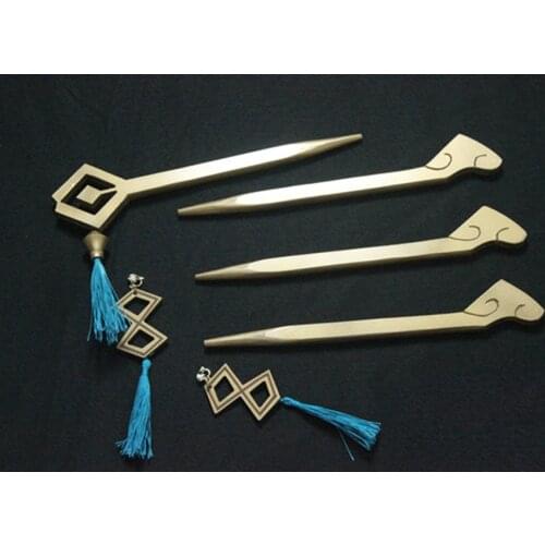 Game Genshin Impact Cosplay Beidou Cosplay Hairpin earring Headwear Heat Resistant Synthetic Hair