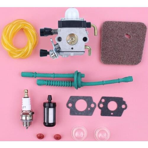 Carburetor Carb For Stihl FS38 FS45 FS46 FS55 HL45 FC55 Air Fuel Filter Line Primer Bulb Check Valve Gasket Engine Spare Part