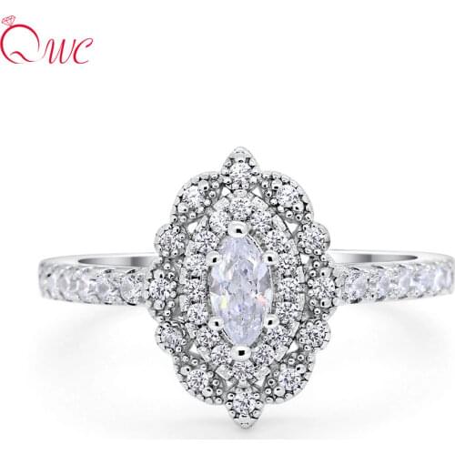 925 Sterling Silver Diamond Ring Water Drop Women Rings Engagement Wedding Luxury Designer Jewelry 2021 Branded for Couples Fine